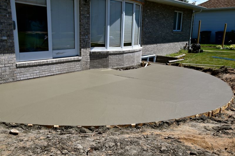Patio Cement Pouring