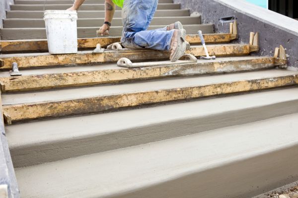 Concrete Steps Pouring in Bel Air