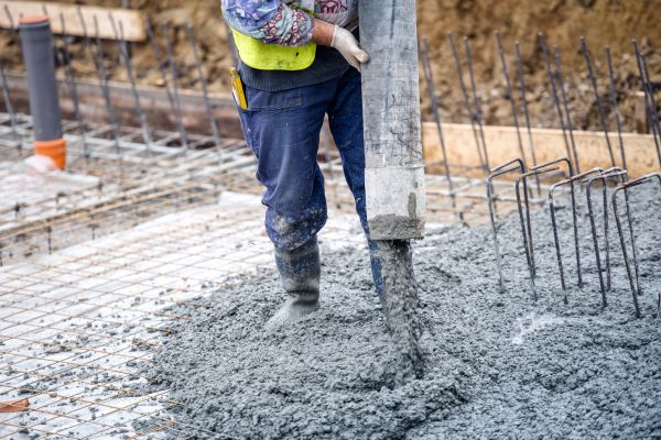 Cabin Foundation Pouring in Bel Air